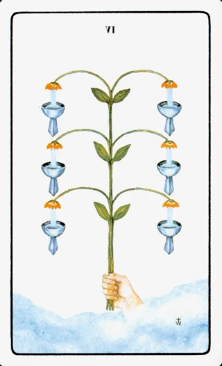 6 of Cups — The Golden Dawn Tarot tarot card