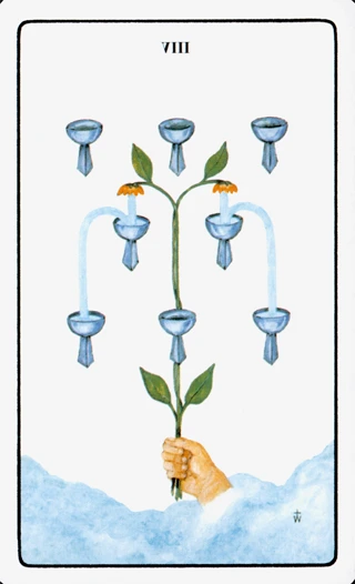 8 of Cups — The Golden Dawn Tarot tarot card