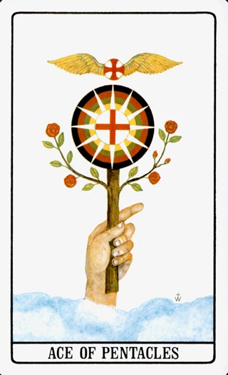 Ace of Pentacles — The Golden Dawn Tarot tarot card