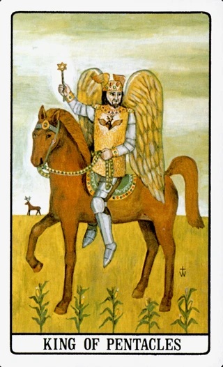 King of Pentacles — The Golden Dawn Tarot tarot card
