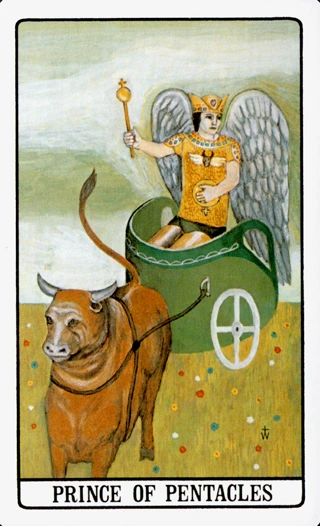 Prince of Pentacles — The Golden Dawn Tarot tarot card