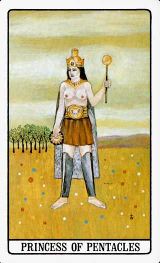 Princess of Pentacles — The Golden Dawn Tarot tarot card