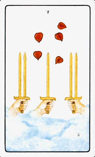 5 of Swords — The Golden Dawn Tarot tarot card