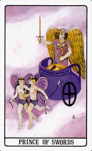 Prince of Swords — The Golden Dawn Tarot tarot card