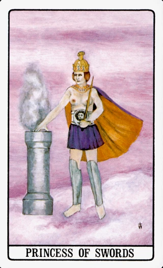 Princess of Swords — The Golden Dawn Tarot tarot card