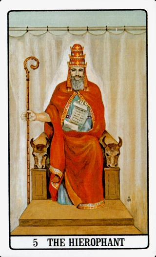 The Hierophant — The Golden Dawn Tarot tarot card