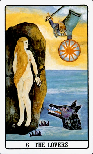 The Lovers — The Golden Dawn Tarot tarot card