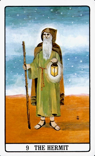 The Hermit — The Golden Dawn Tarot tarot card