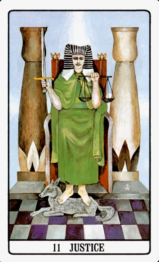 Justice — The Golden Dawn Tarot tarot card