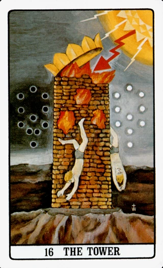 The Tower — The Golden Dawn Tarot tarot card