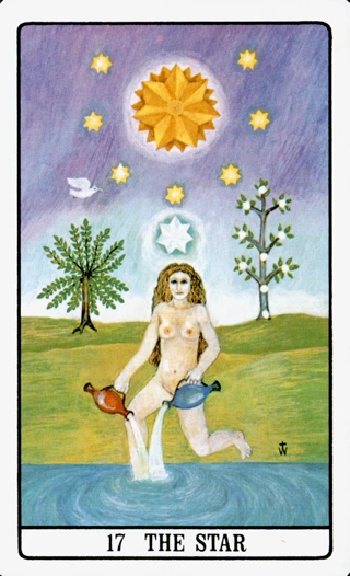 The Star — The Golden Dawn Tarot tarot card