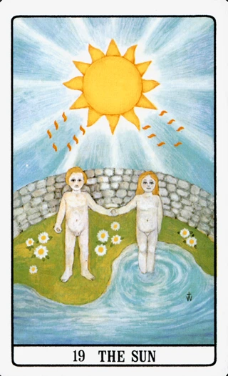 The Sun — The Golden Dawn Tarot tarot card