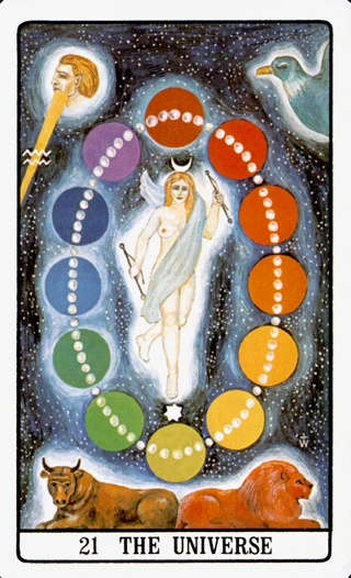 The World — The Golden Dawn Tarot tarot card
