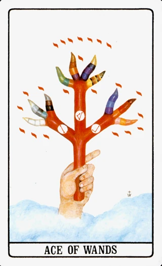 Ace of Wands — The Golden Dawn Tarot tarot card
