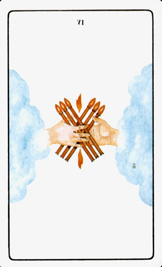 6 of Wands — The Golden Dawn Tarot tarot card