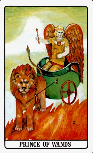 Prince of Wands — The Golden Dawn Tarot tarot card