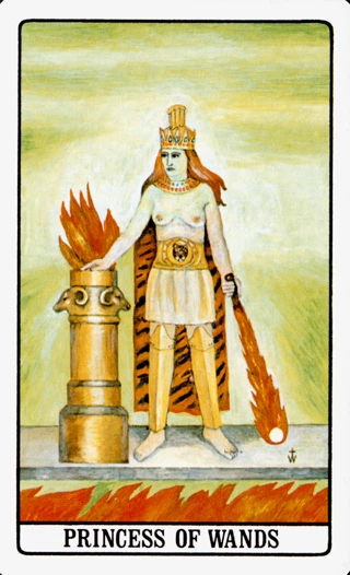 Princess of Wands — The Golden Dawn Tarot tarot card