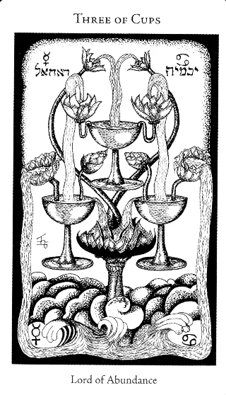 3 of Cups — Hermetic Tarot tarot card