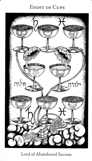 8 of Cups — Hermetic Tarot tarot card