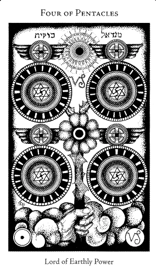 4 of Pentacles — Hermetic Tarot tarot card