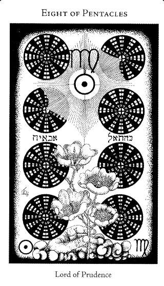 8 of Pentacles — Hermetic Tarot tarot card