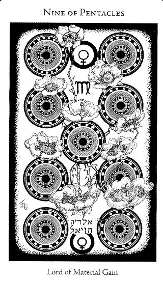 9 of Pentacles — Hermetic Tarot tarot card