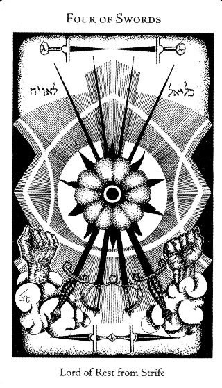 4 of Swords — Hermetic Tarot tarot card