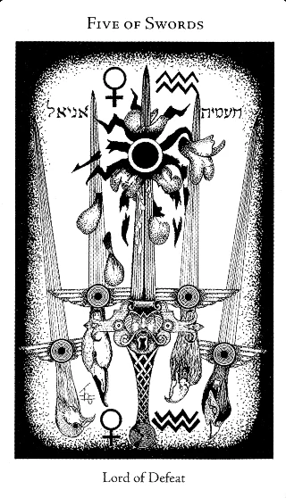 5 of Swords — Hermetic Tarot tarot card