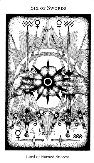 6 of Swords — Hermetic Tarot tarot card