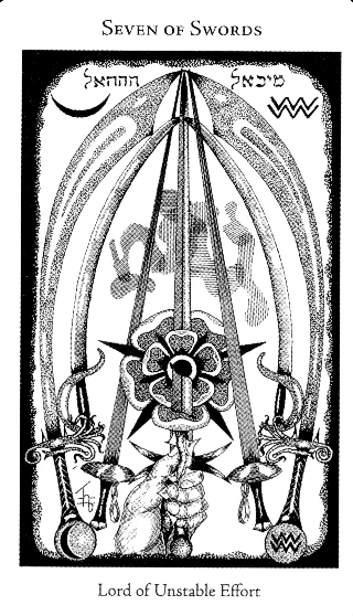 7 of Swords — Hermetic Tarot tarot card
