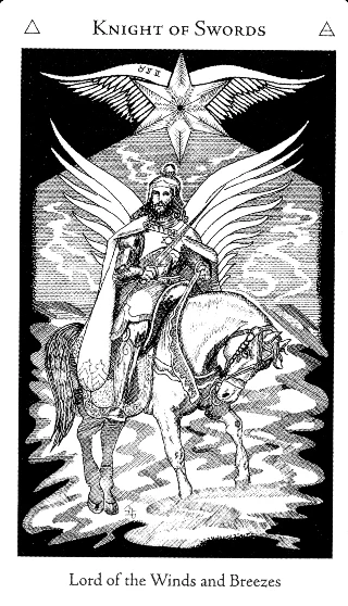 Knight of Swords — Hermetic Tarot tarot card