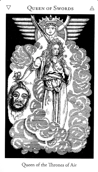 Queen of Swords — Hermetic Tarot tarot card