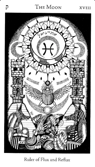 The Moon — Hermetic Tarot tarot card