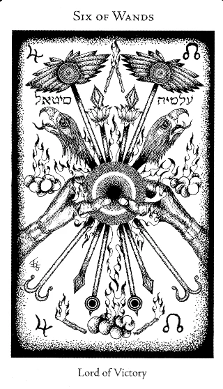 6 of Wands — Hermetic Tarot tarot card