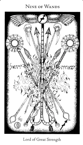 9 of Wands — Hermetic Tarot tarot card