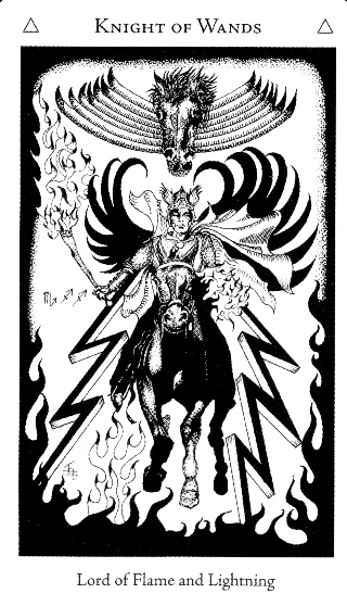 Knight of Wands — Hermetic Tarot tarot card