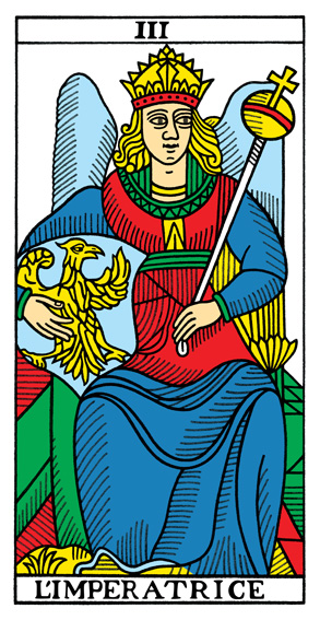 L'Impératrice (The Empress) — Tarot de Marseille tarot card