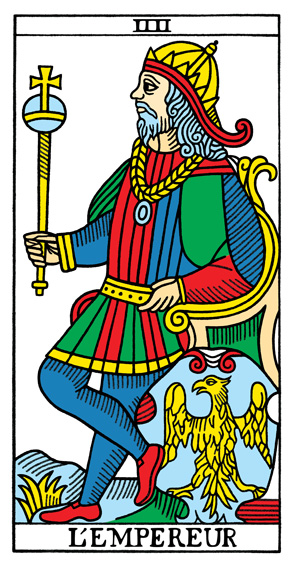 L'Empereur (The Emperor) — Tarot de Marseille tarot card