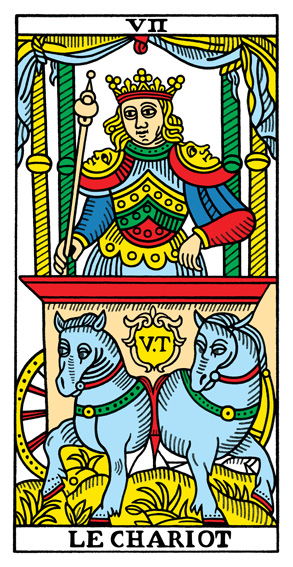 Le Chariot (The Chariot) — Tarot de Marseille tarot card