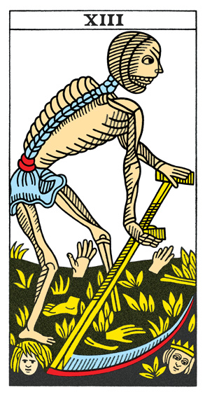 L'Arcane Sans Nom / La Mort (Death) — Tarot de Marseille tarot card