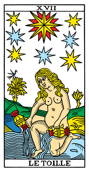 L'Étoile (The Star) — Tarot de Marseille tarot card