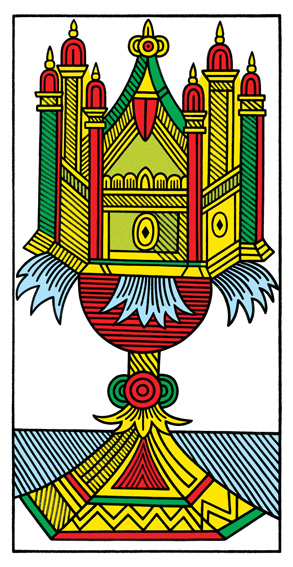As de Coupes (Ace of Cups) — Tarot de Marseille tarot card