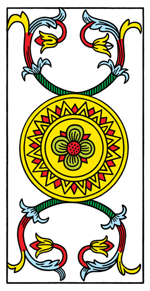 As de Deniers (Ace of Pentacles) — Tarot de Marseille tarot card