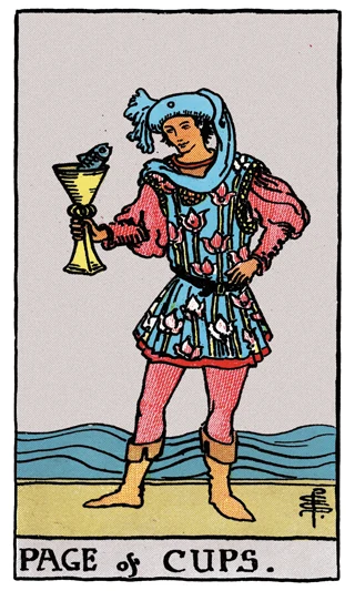 Page of Cups — Rider-Waite-Smith (RWS) tarot card
