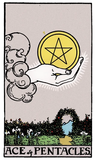 Ace of Pentacles — Rider-Waite-Smith (RWS) tarot card