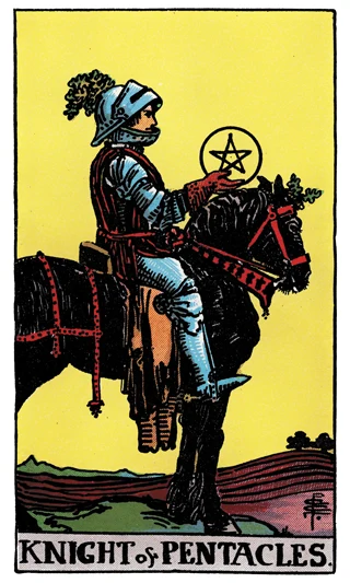 Knight of Pentacles — Rider-Waite-Smith (RWS) tarot card