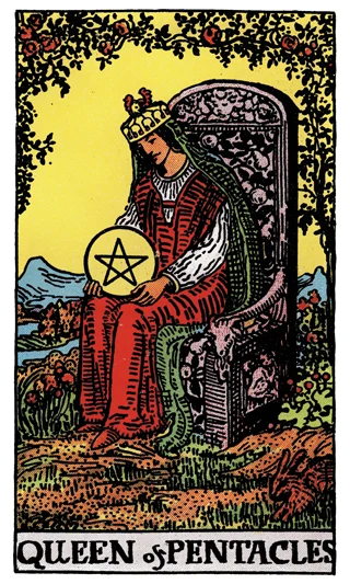 Queen of Pentacles — Rider-Waite-Smith (RWS) tarot card