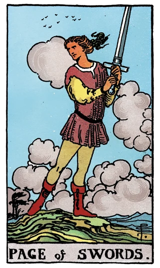 Page of Swords — Rider-Waite-Smith (RWS) tarot card