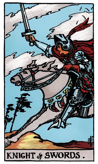 Knight of Swords — Rider-Waite-Smith (RWS) tarot card