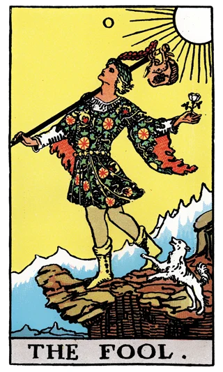The Fool — Rider-Waite-Smith (RWS) tarot card